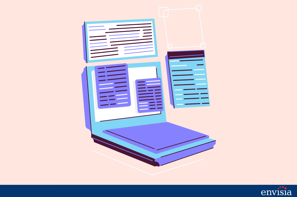Digital 360 degree feedback forms displayed on a laptop to illustrate online assessment methods