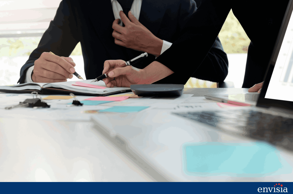 HR professionals facilitating structured 360-degree feedback sessions for leadership development