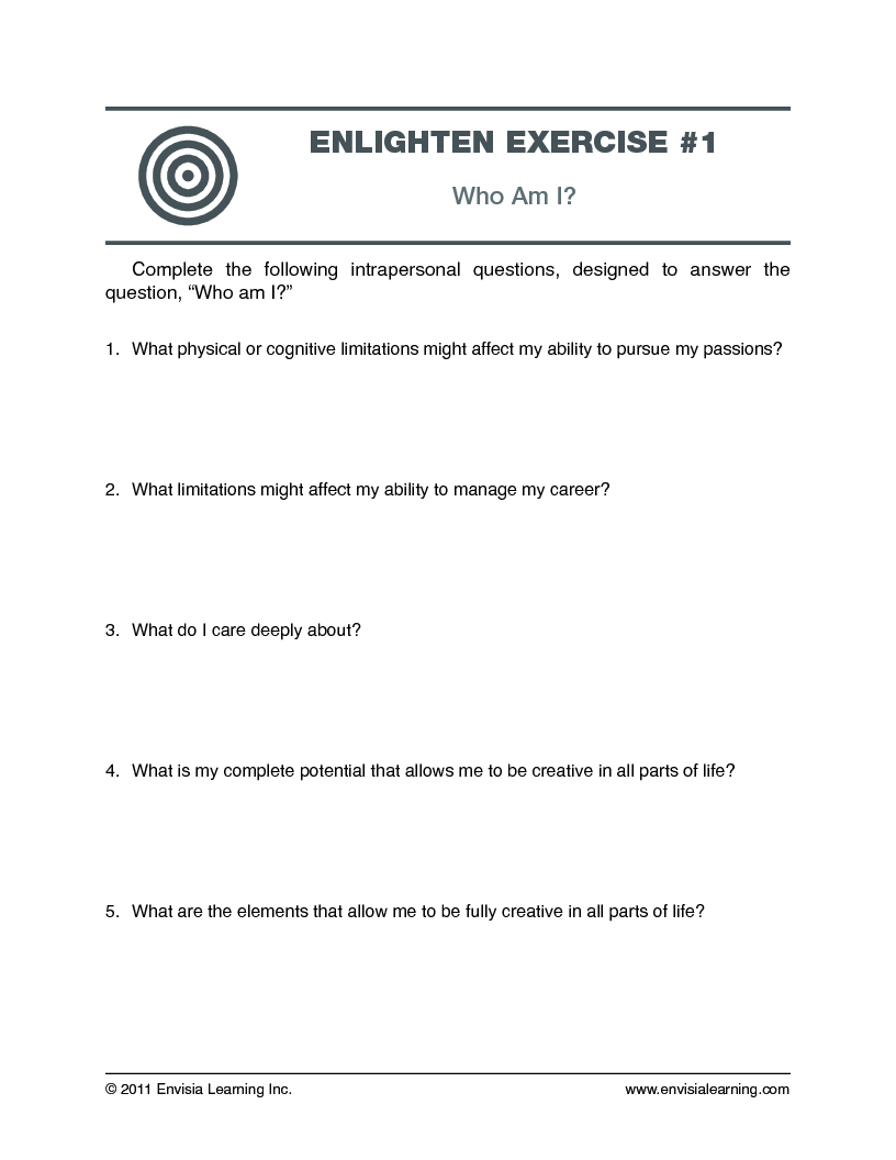 “WHO AM I?” — printable PDF