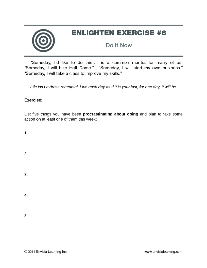 “Do It NOW” — printable PDF