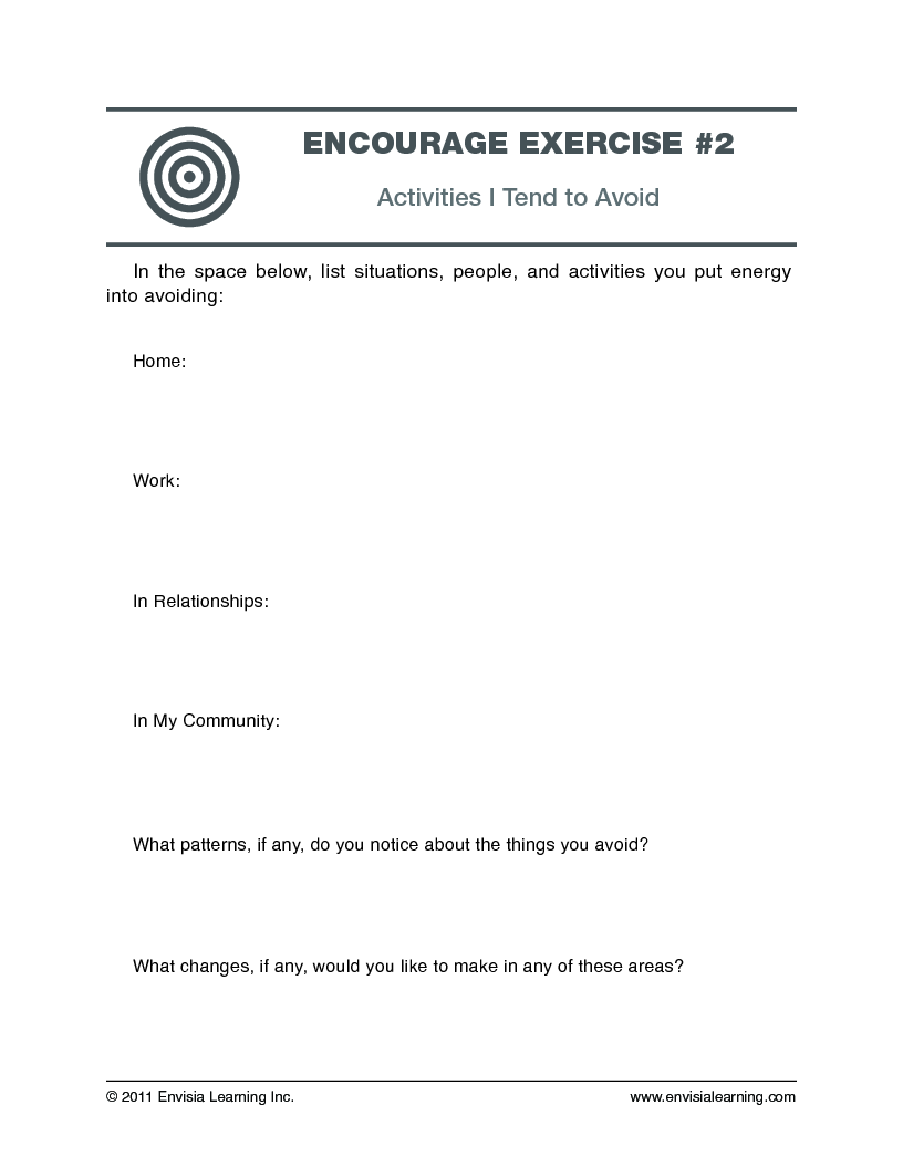 “Activities I Tend to Avoid” — printable PDF