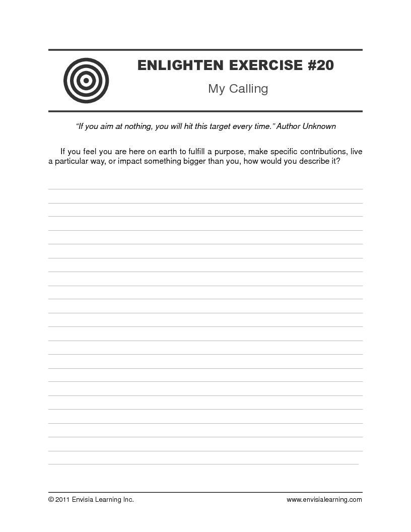 “My Calling” — printable PDF