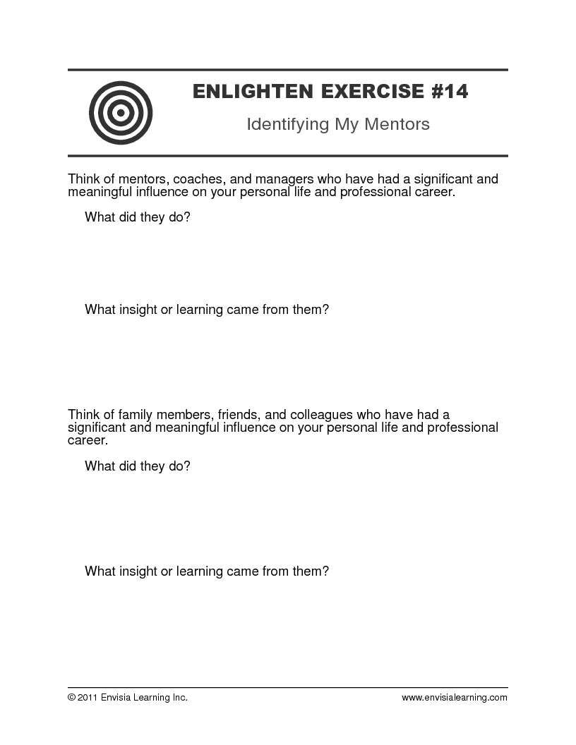“Identifying My Mentors” — printable PDF