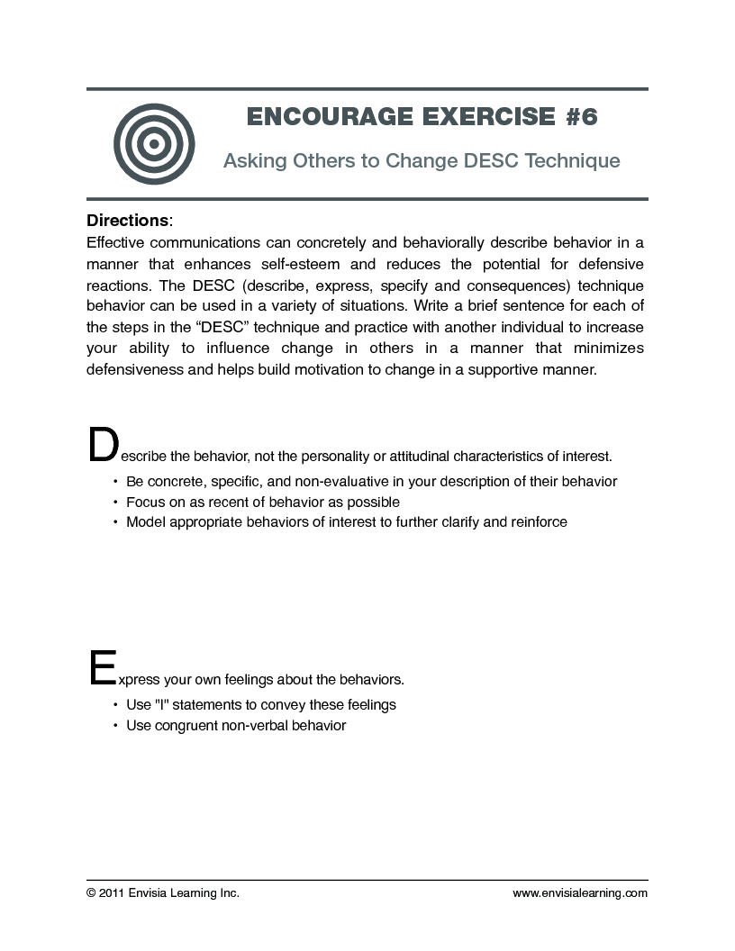 “Asking Others to Change by Using the DESC Technique” — printable PDF