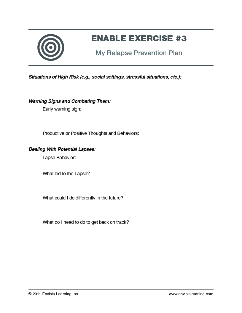 “My Relapse Prevention Plan” — printable PDF